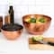 Hello Honey® Copper Finish Round Hammered Metal Bowl Set